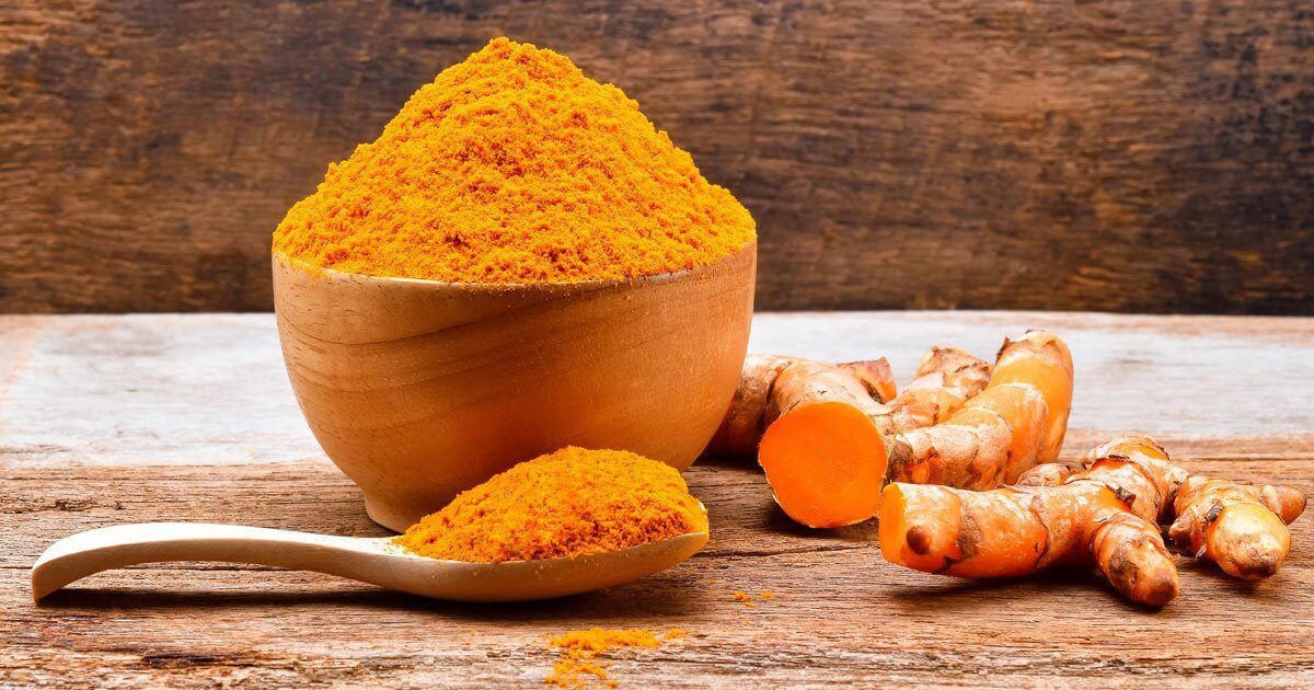 bowl of turmeric
